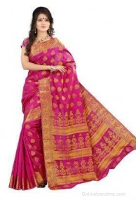 Mimosa Woven Kanjivaram Handloom Tussar Silk Sari